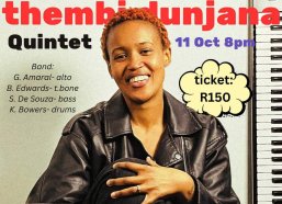 Pianist Thembelihle Dunjana will be performing in Cape Town on 11 October 2024