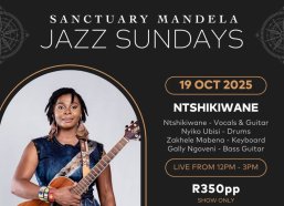 Ntshikiwane will be performing in Johannesburg on 19 October 2025