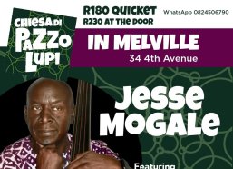 Bassist Jesse Mogale will be performing in Johannesburg on 24 October 2025